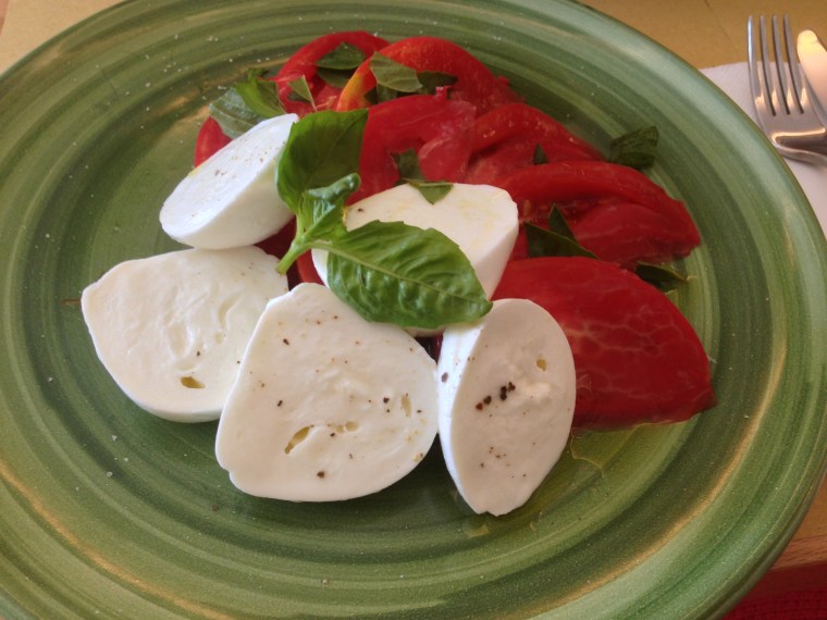 Mozzarella di Bufala. I stopped at Next Café in Positano to savor this fresh traditional soft cheese eaten only within a day or so of being made, solely from the milk of water buffalo. In the Amalfi coast the Buffalo mozzarella is produced in Tramonti.