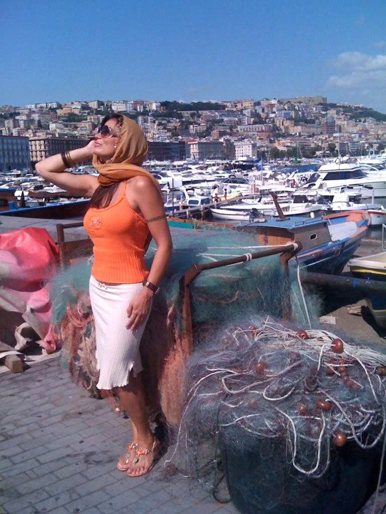 Walking by the Port in Santa Lucia with hand crafted sandals made in Capri and getting some of that "O' Sole Mio" feeling.