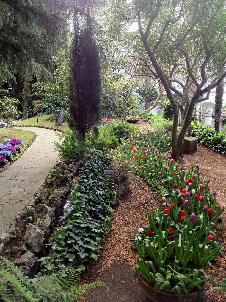 The gardens at Villa San Michelle in Anacapri