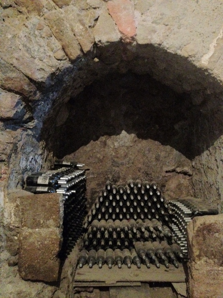 The ancient cave inside La Sibilla winery produces excellent wines featured in AIS Duemilavini and Slow Food's Guide to the wines of Italy 