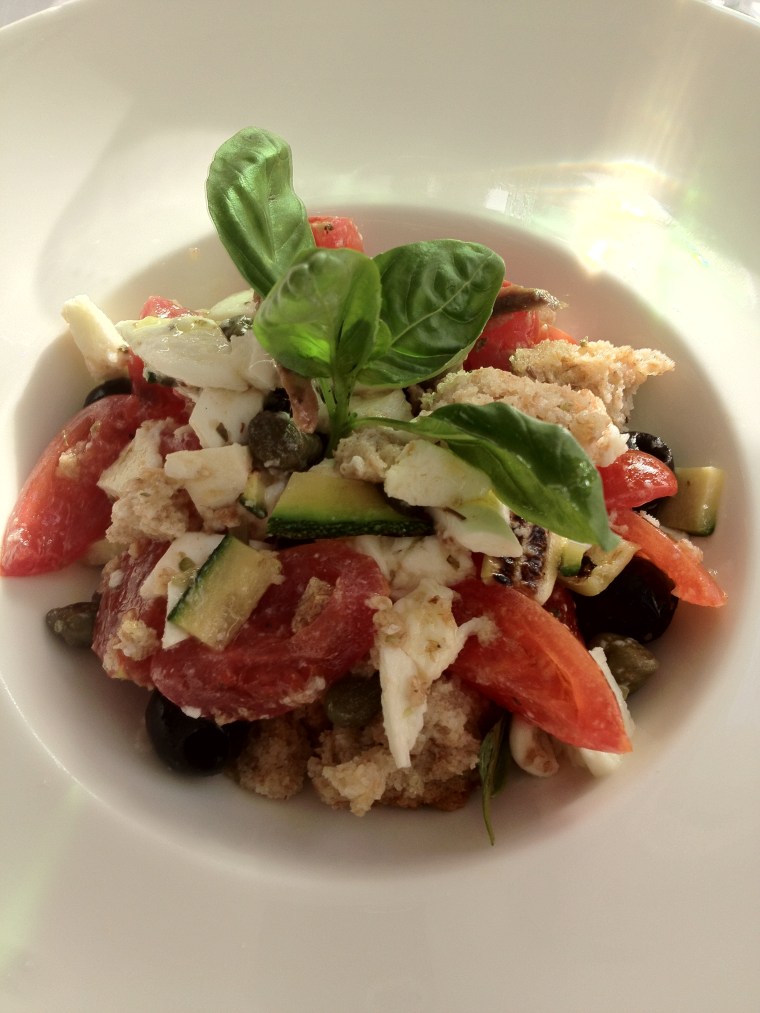 La Caponata Caprese, one of my favorite restaurants in Capri is Edode where you can taste their version of 