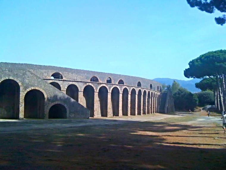The Amphitheatre, the oldest of its kind in existence, was used for gladiatorial combat and could hold 20,000 people.  The stone tiers were separated in to different sections for the various social classes. 