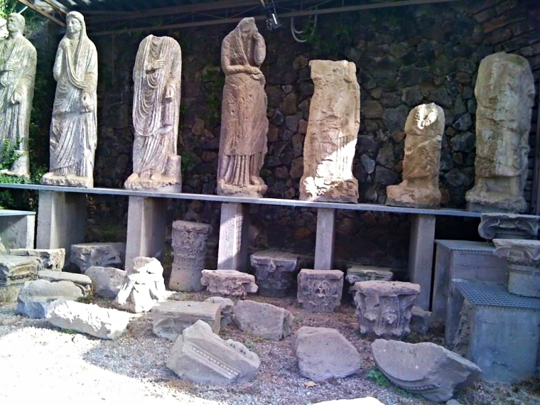 Statues found in the streets of Pompeii 