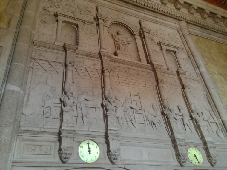 The Mural at the Lobby on the Freedom Tower. The Freedom Tower is an icon of faith, democracy and the generosity of the American people