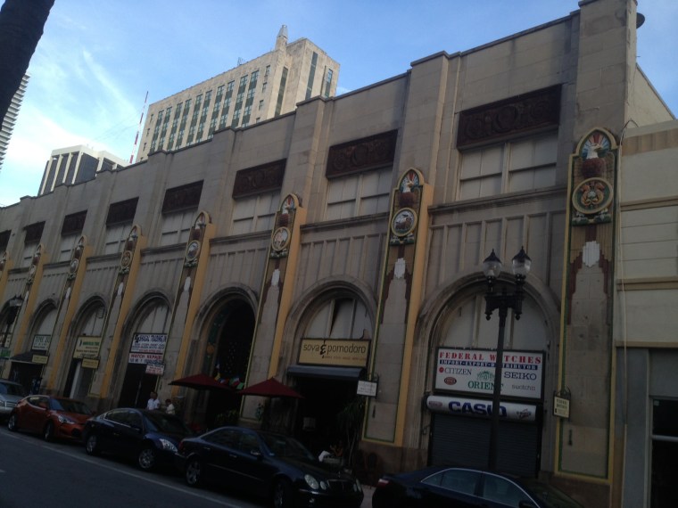 The Shoreland Arcade Building constructed on the Beaux Arts architectural style, very present in the heart of Downtown Miami