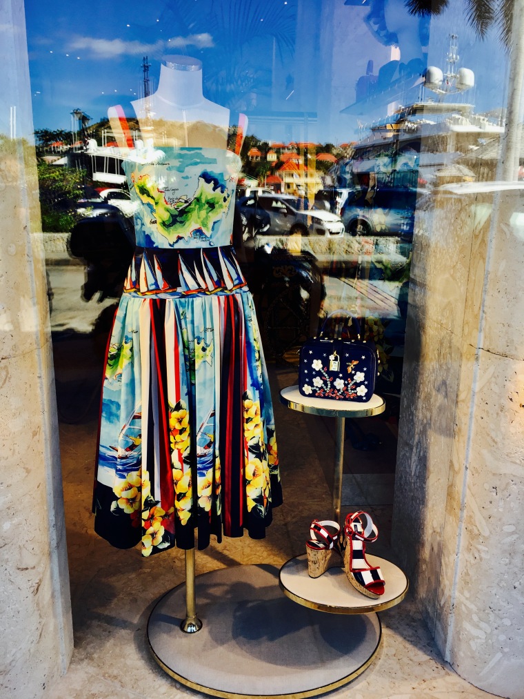 The Dolce & Gabanna loves St Barth collection at the DG flagship store in Gustavia