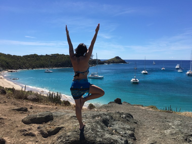 A view from the cliff at Colombier.